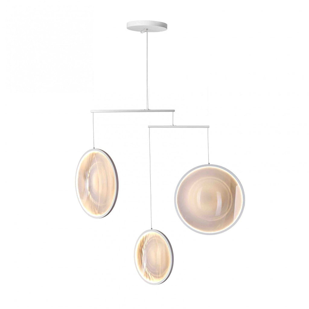 Focus Pendant, 3 Light, White, LED, Triac Dim, IP20