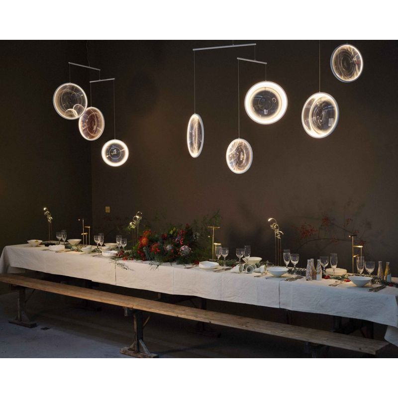 Focus Pendant, 5 Light, White, LED, Triac Dim, IP20