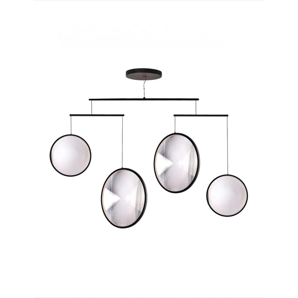 Focus Pendant, 4 Light, Black, LED, Triac Dim, IP20