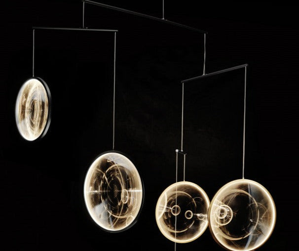 Focus Pendant, 4 Light, Black, LED, Triac Dim, IP20