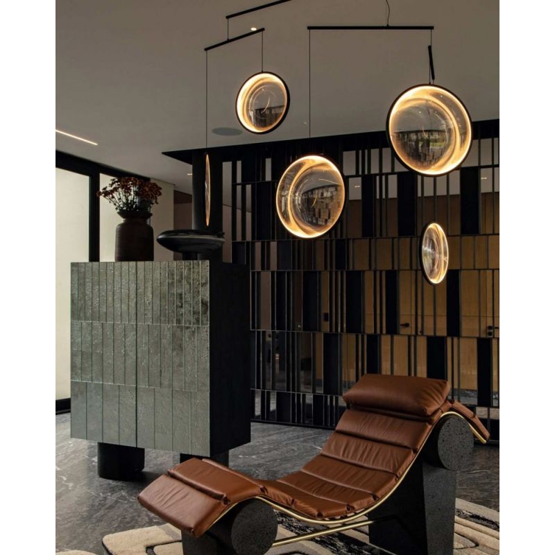 Focus Pendant, 5 Light, Gold, LED, Triac Dim, IP20