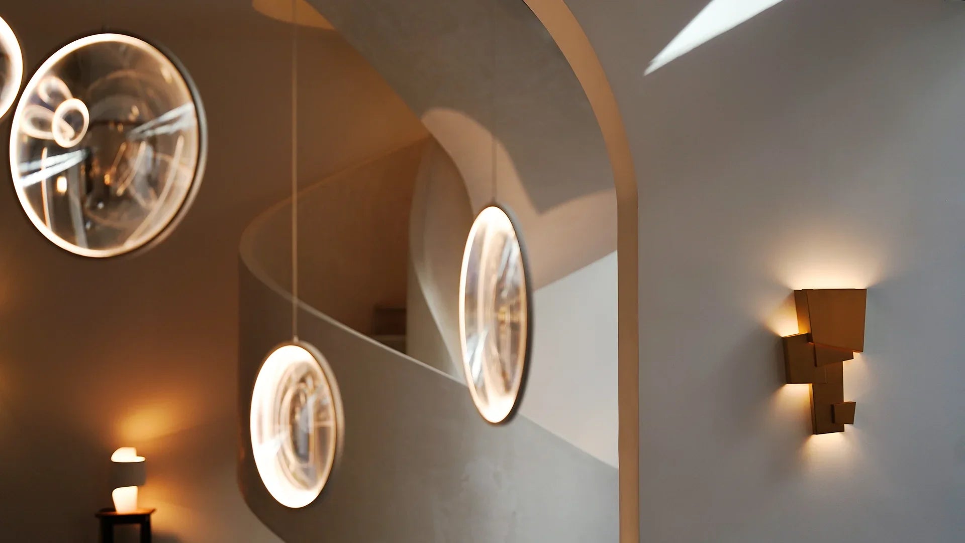 Focus Pendant, 5 Light, Gold, LED, Triac Dim, IP20