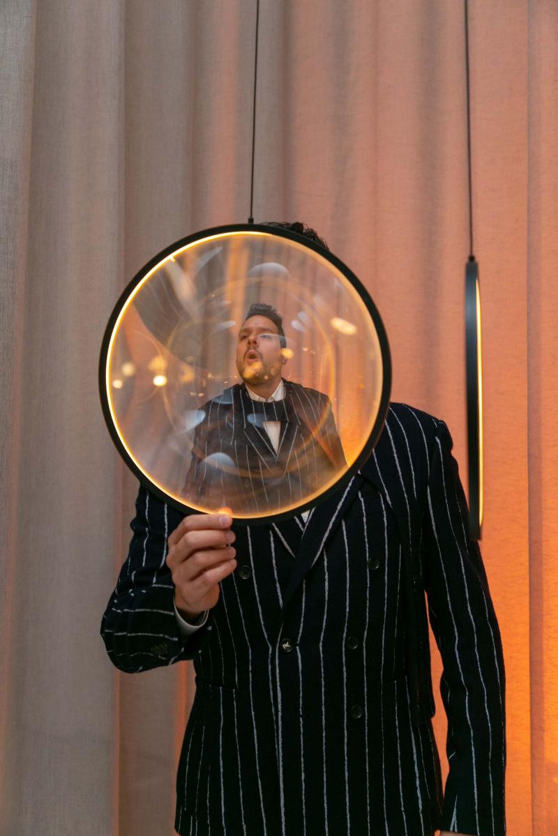 Focus Pendant, 5 Light, Gold, LED, Triac Dim, IP20