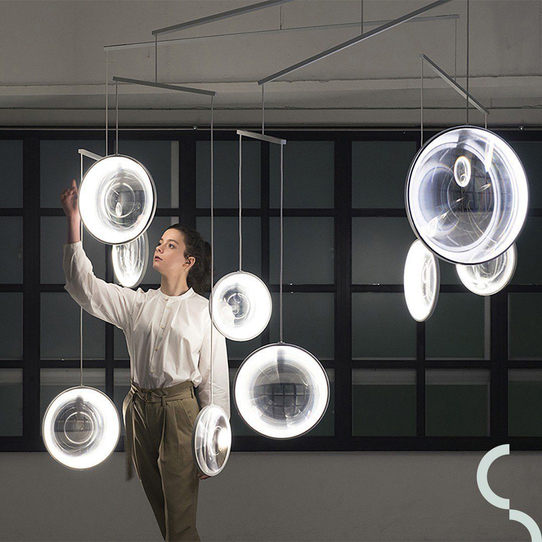 Focus Pendant, 5 Light, White, LED, Triac Dim, IP20