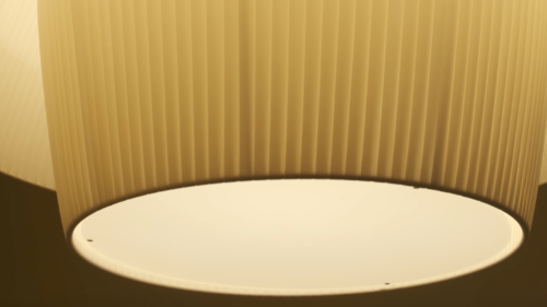 Folie Pendant, Vertical, White Ribbons, E27, IP20