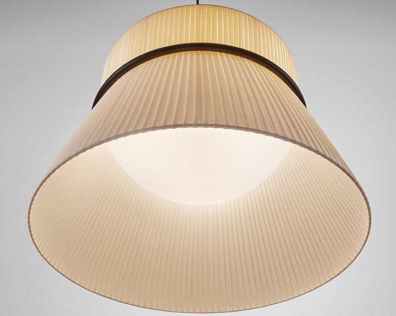 Folie Pendant, Wide, Cream Ribbons, E27, IP20