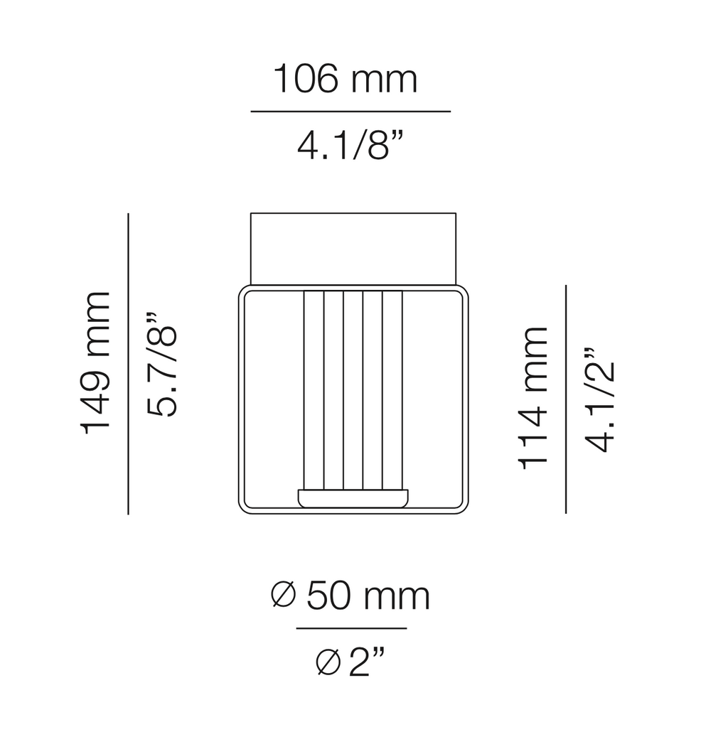 Frame Wall Light, Black, LED, NO DIM, IP65