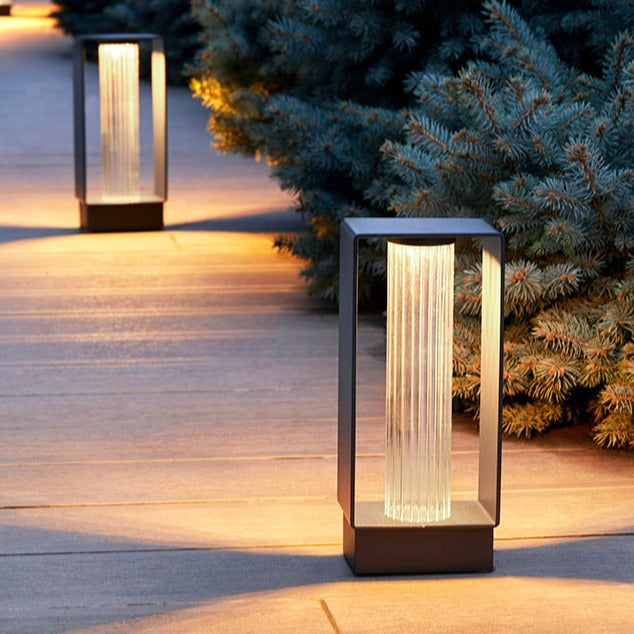 Frame Bollard, Medium, Black, LED, NO DIM, IP65