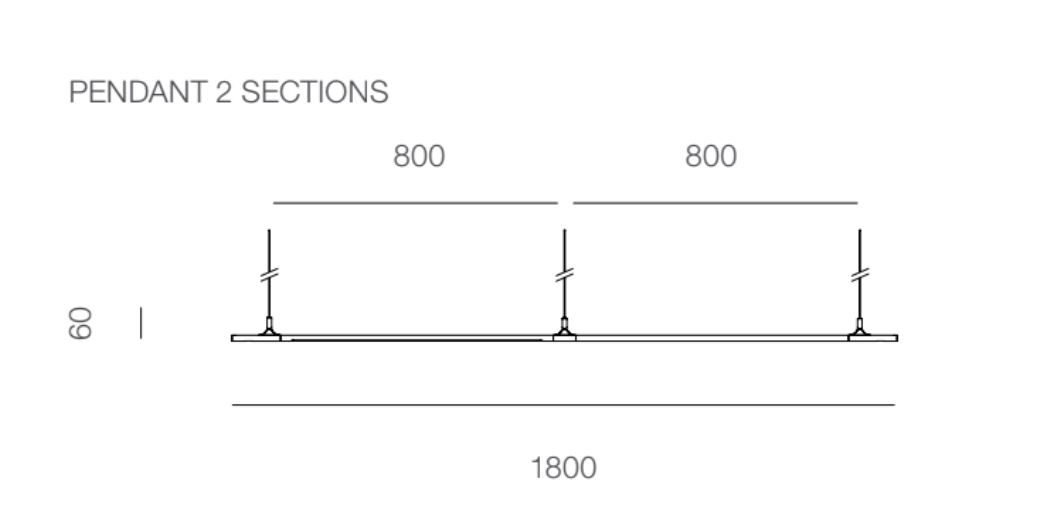 Gallery Linear Pendant, Tumbled Brass, LED, Surface Mount, IP20