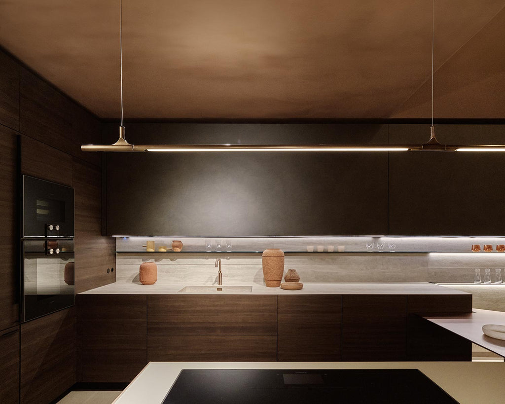 Gallery Linear Pendant, Patina Brass, LED, Surface Mount, IP20