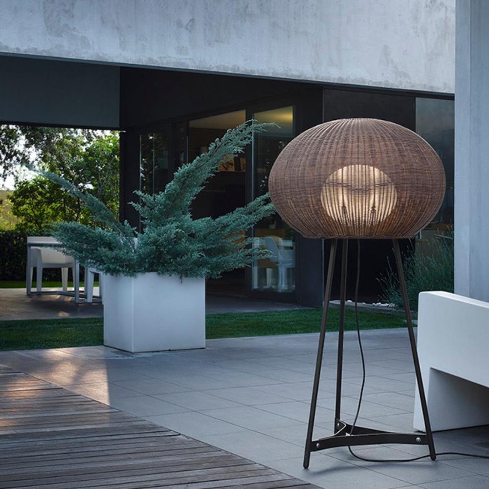 Garota Floor, Tall, Brown, E27, Plugs In, IP66