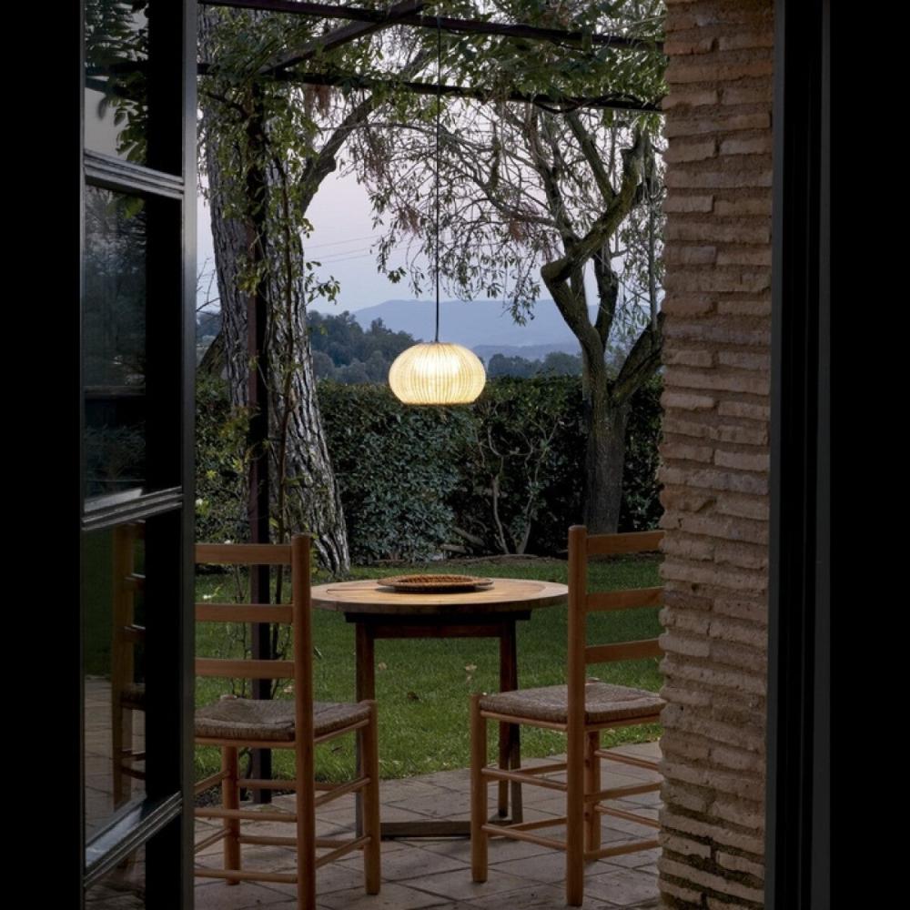 Garota Pendant, Small, Brown, LED, 8.4W, On/Off, Plugs In, IP66
