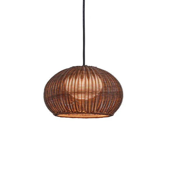 Garota Pendant, Small, Brown, LED, 8.4W, On/Off, Plugs In, IP66