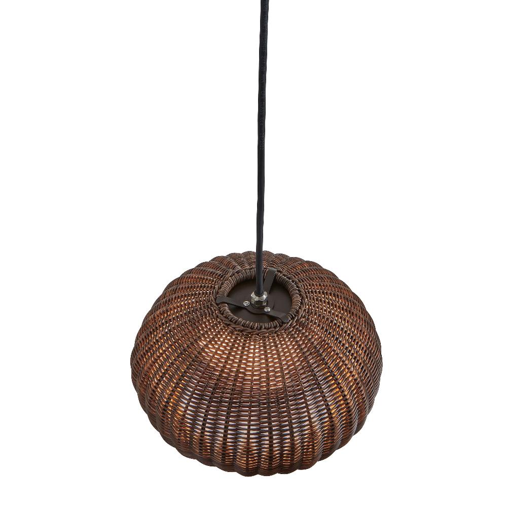 Garota Pendant, Small, Brown, LED, 8.4W, On/Off, Plugs In, IP66