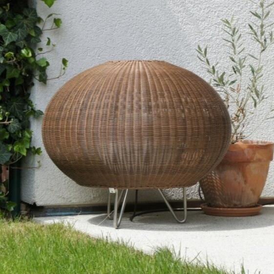 Garota Floor, Short, Brown, E27, Plugs In, IP66