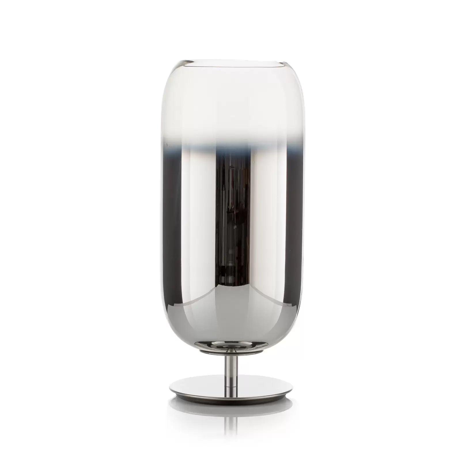 Gople Table Lamp, Silver Mirrored Ombre Clear Glass, IP20