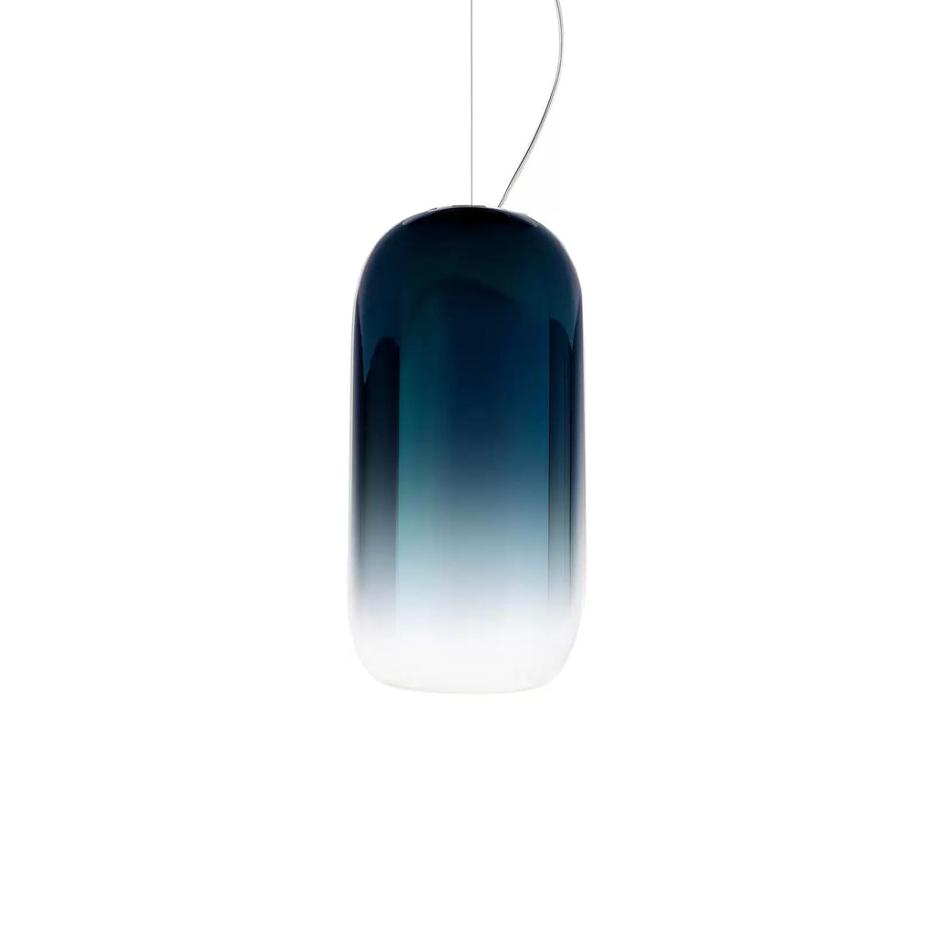 Gople Pendant, Blue Sapphire Ombre Clear Glass, IP20