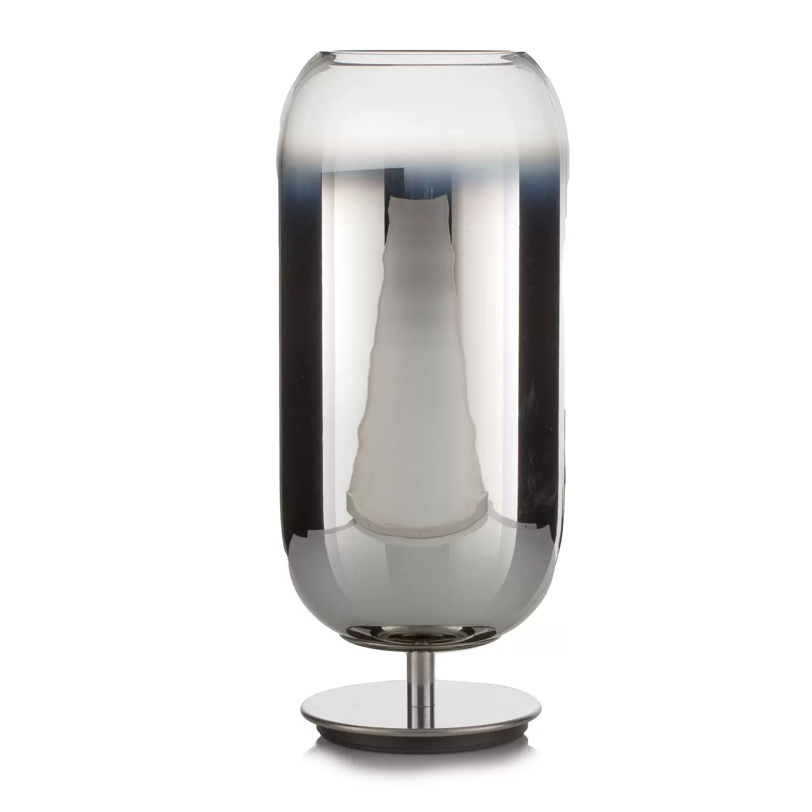 Gople Table Lamp, Silver Mirrored Ombre Clear Glass, IP20