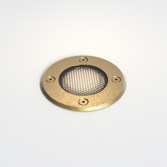 Gramos, Inground Uplight, Brass, Round, GU10, IP65