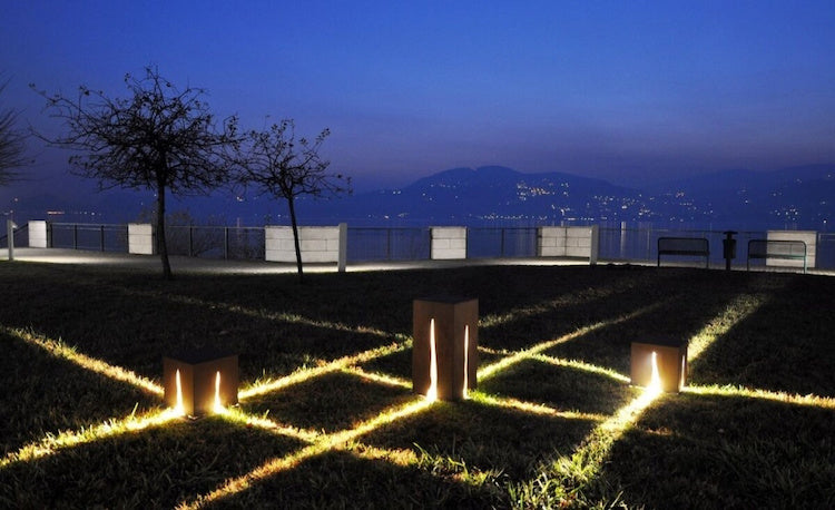 Granito Bollard, Large, Rust, G12, IP65