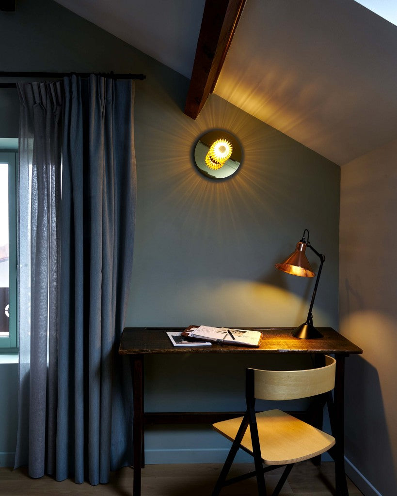 Gras-N205-Table-Cone-Raw-Copper-on-Desk