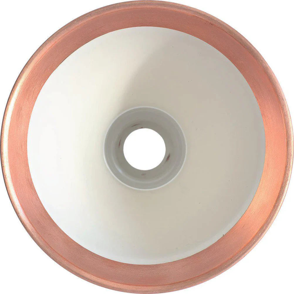 Gras-Round-Shade-Copper-with-White-Bottom-View