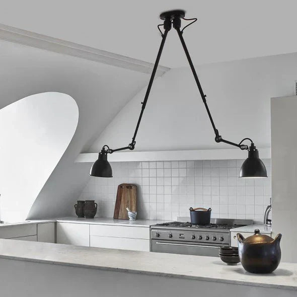 Gras N302 Double Adjustable Pendant with Copper Metal Shades, E27, IP20