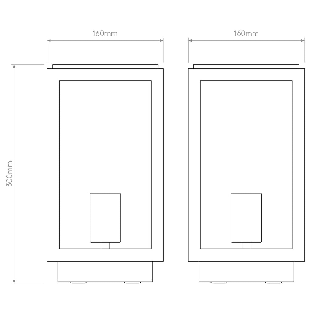 Homefield, Post Light, Black, E27, IP44