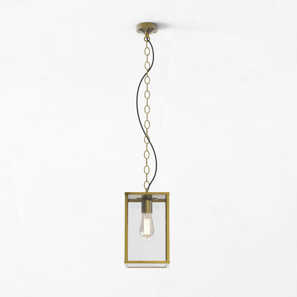 Homefield Pendant, Brass, E27, IP44