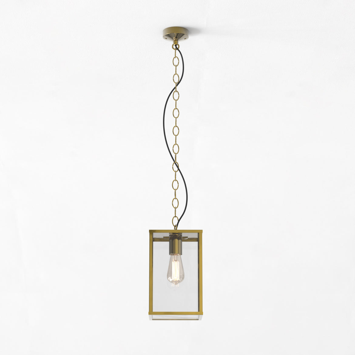 Homefield Pendant, Brass, E27, IP44