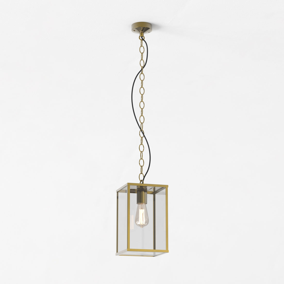 Homefield Pendant, Brass, E27, IP44
