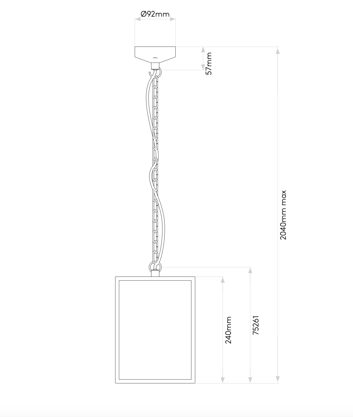 Homefield Pendant, Black, E27, IP23