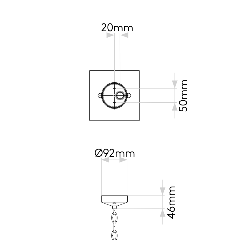 Homefield Pendant, Brass, E27, IP44