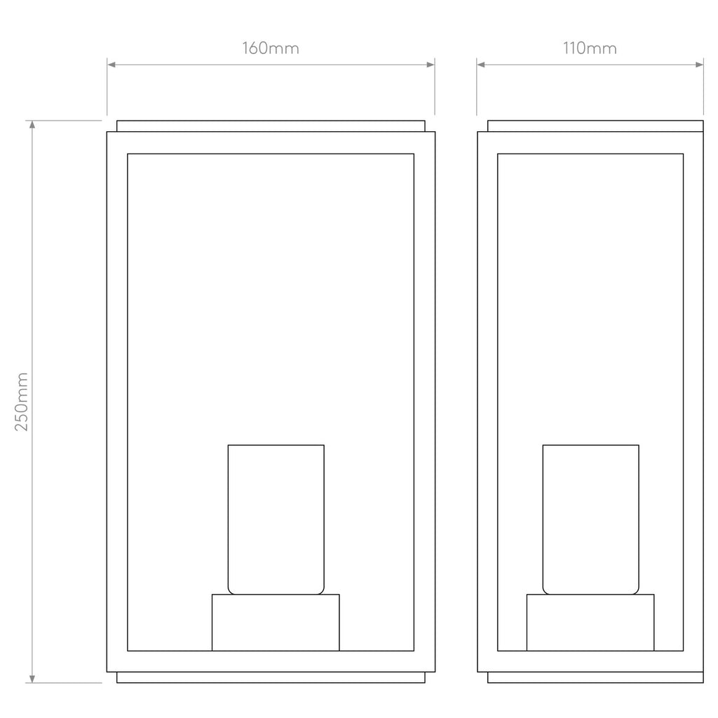 Homefield 160 Wall Light, E27, IP44