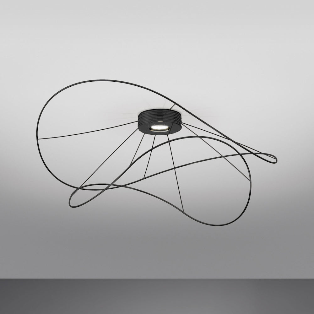 Hoops Ceiling 2, Black, LED, Phase Dim, IP20