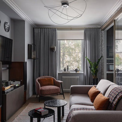 Hoops Ceiling 2, Black, LED, Phase Dim, IP20