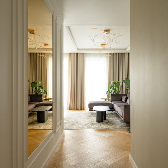 Hoops Ceiling 2, Gold, LED, Phase Dim, IP20