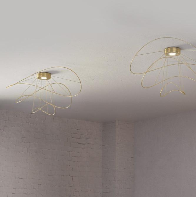 Hoops Ceiling 3, Gold, LED, Phase Dim, IP20