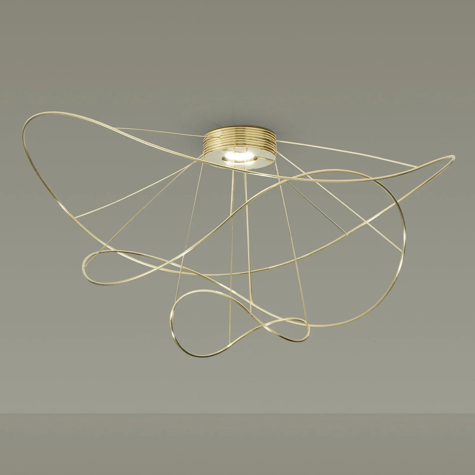 Hoops Ceiling 3, Gold, LED, Phase Dim, IP20