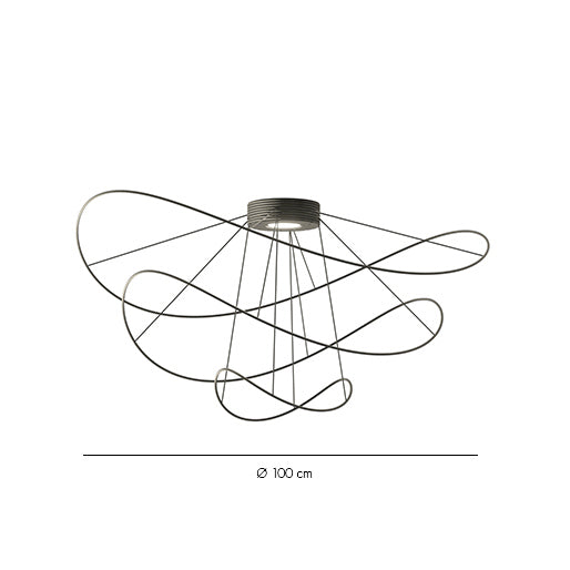 Hoops Ceiling 3, Gold, LED, Phase Dim, IP20