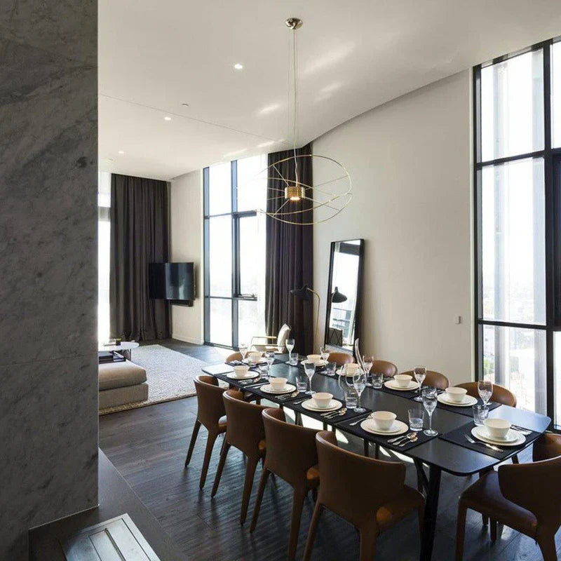 Hoops Pendant 3, Gold, LED, Phase Dim, IP20