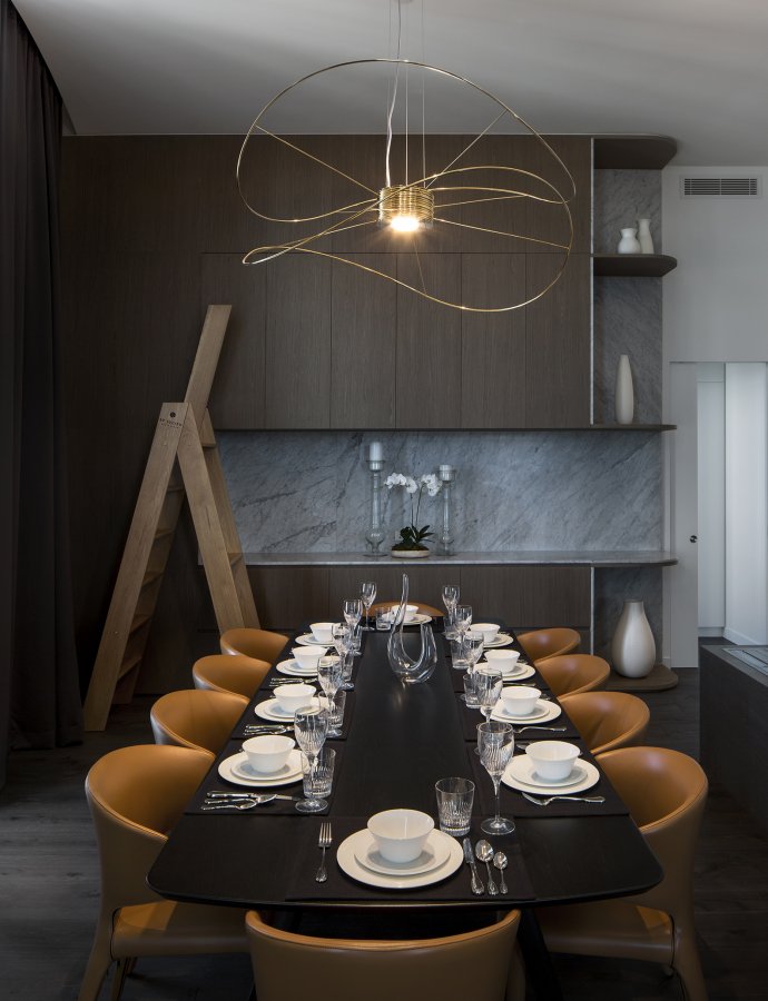 Hoops Pendant 2, Gold, LED, Phase Dim, IP20