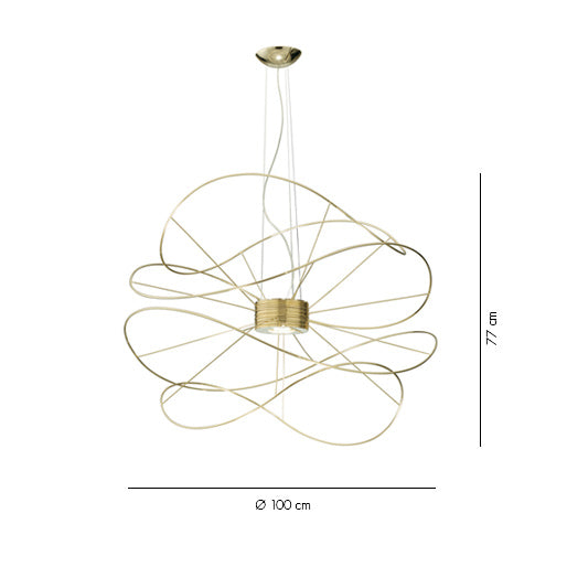 Hoops Pendant 4, Black, LED, Phase Dim, IP20