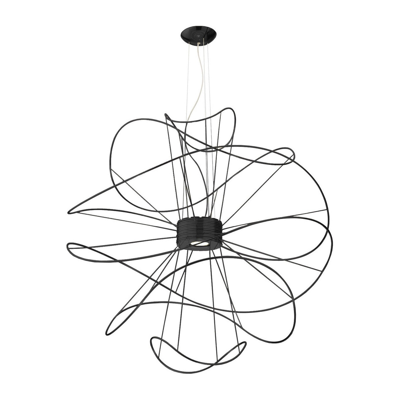 Hoops Pendant 6, Black, LED, Phase Dim, IP20