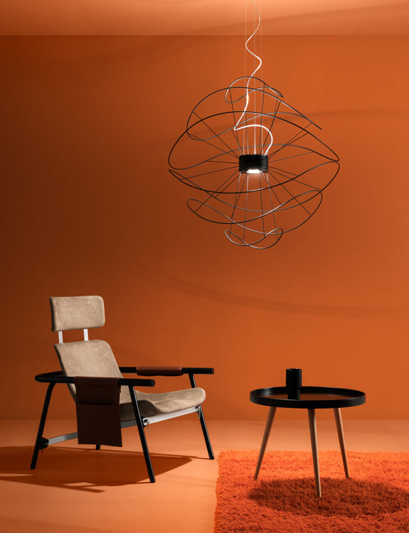 Hoops Pendant 4, Black, LED, Phase Dim, IP20