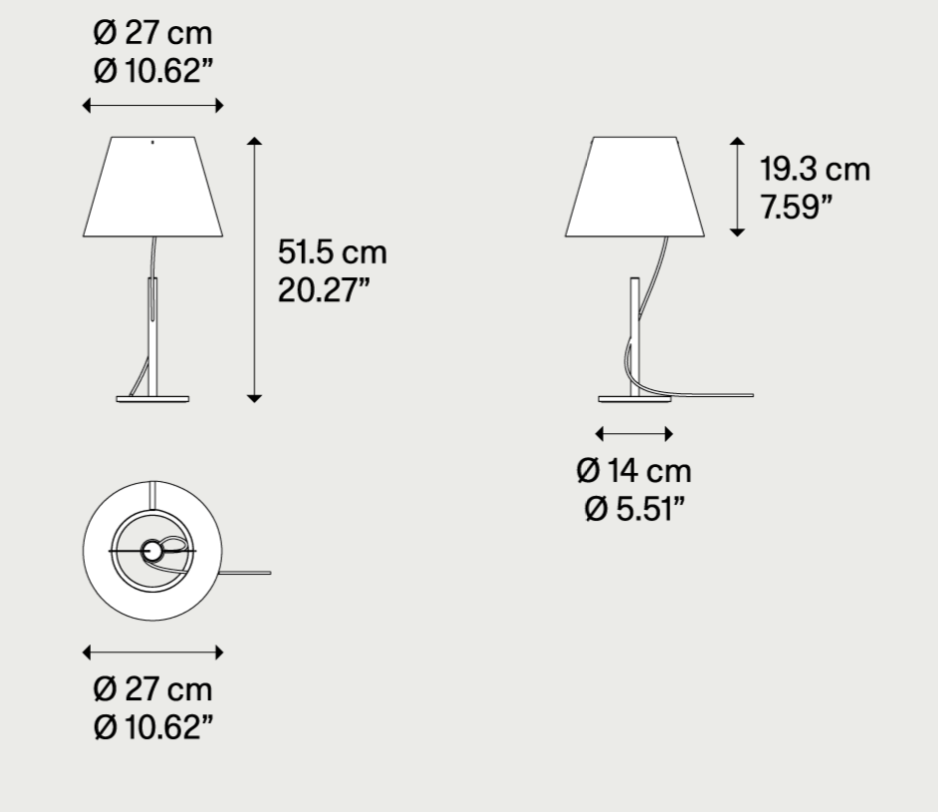 Hover Table Lamp, LED, Touch Dim, IP20