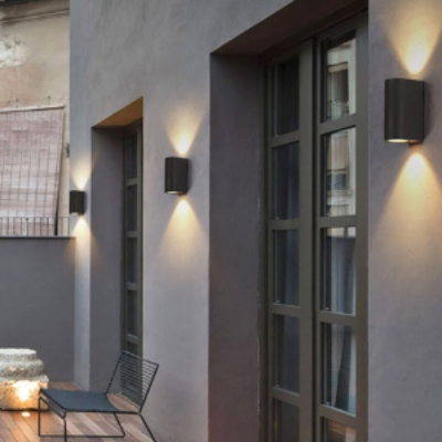 Aura Wall Light, Antidote, Charcoal, GU10, IP44