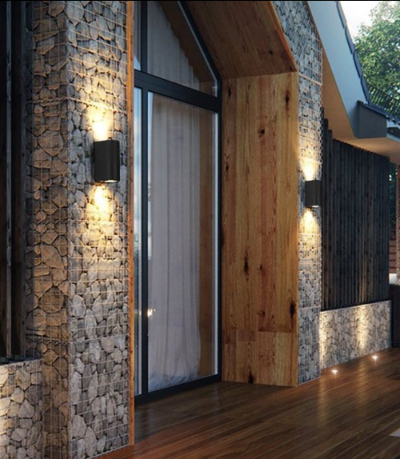 Aura Wall Light, Antidote, Charcoal, GU10, IP44