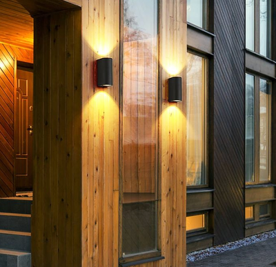 Aura Wall Light, Antidote, Charcoal, GU10, IP44