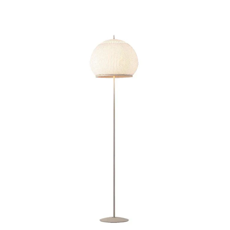 Knit Stem Floor Lamp, Round, Stretch Knit Material over Polymer Orb, 33.6W, LED, On/Off or Dim